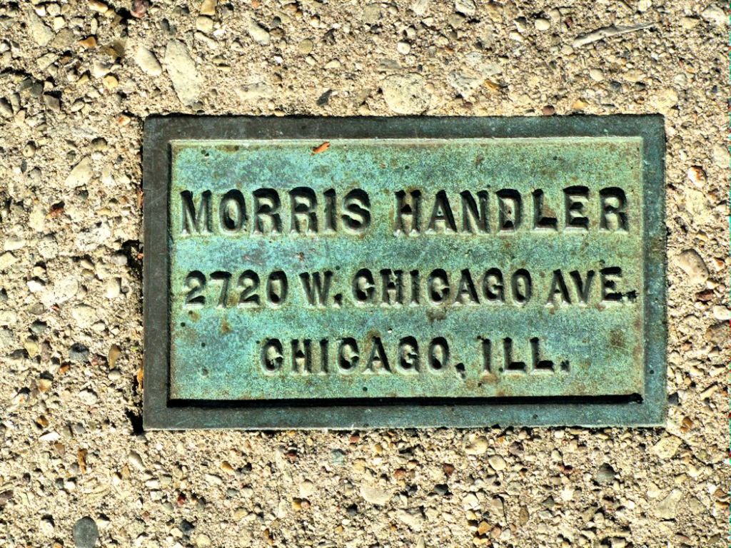 Morris Handler Chicago sidewalk stamp