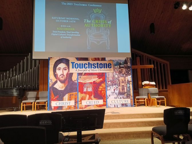 Touchstone stage backdrop