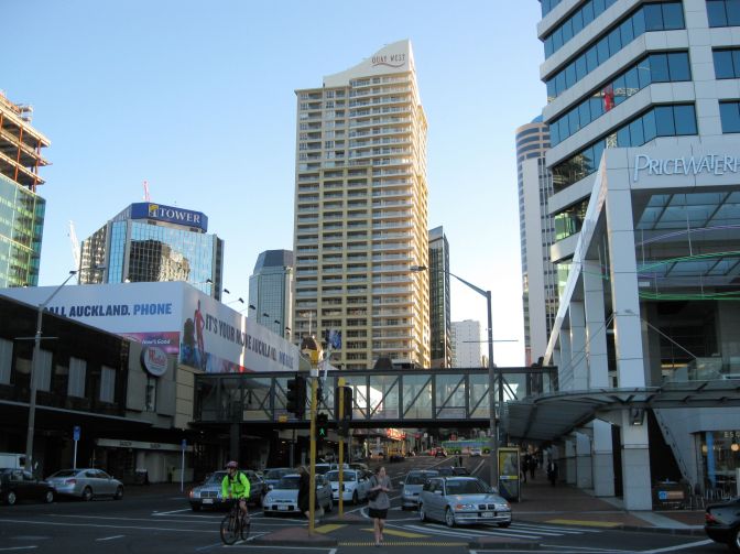 Auckland New Zealand quay downtown