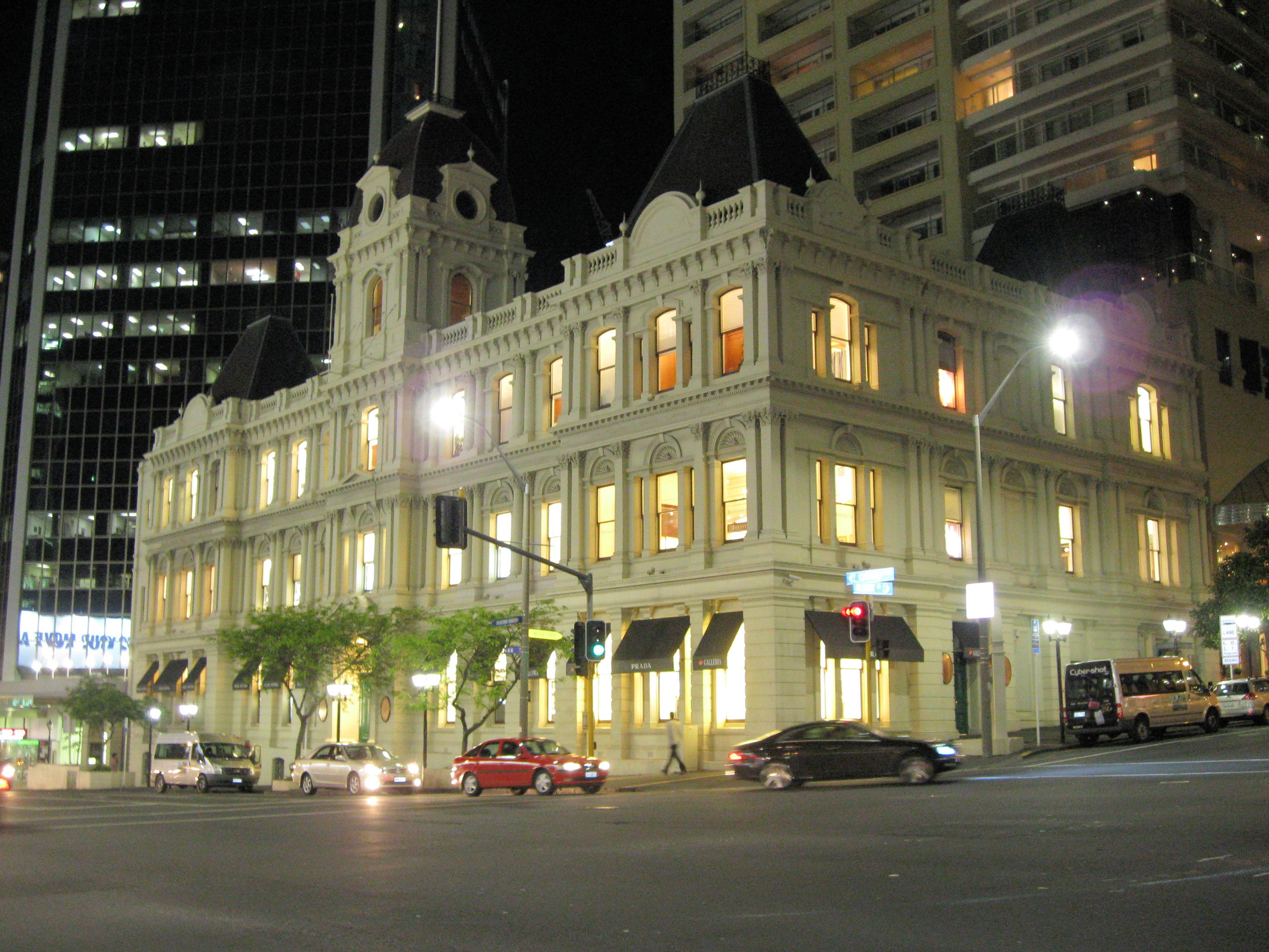 Auckland New Zealand lighted building