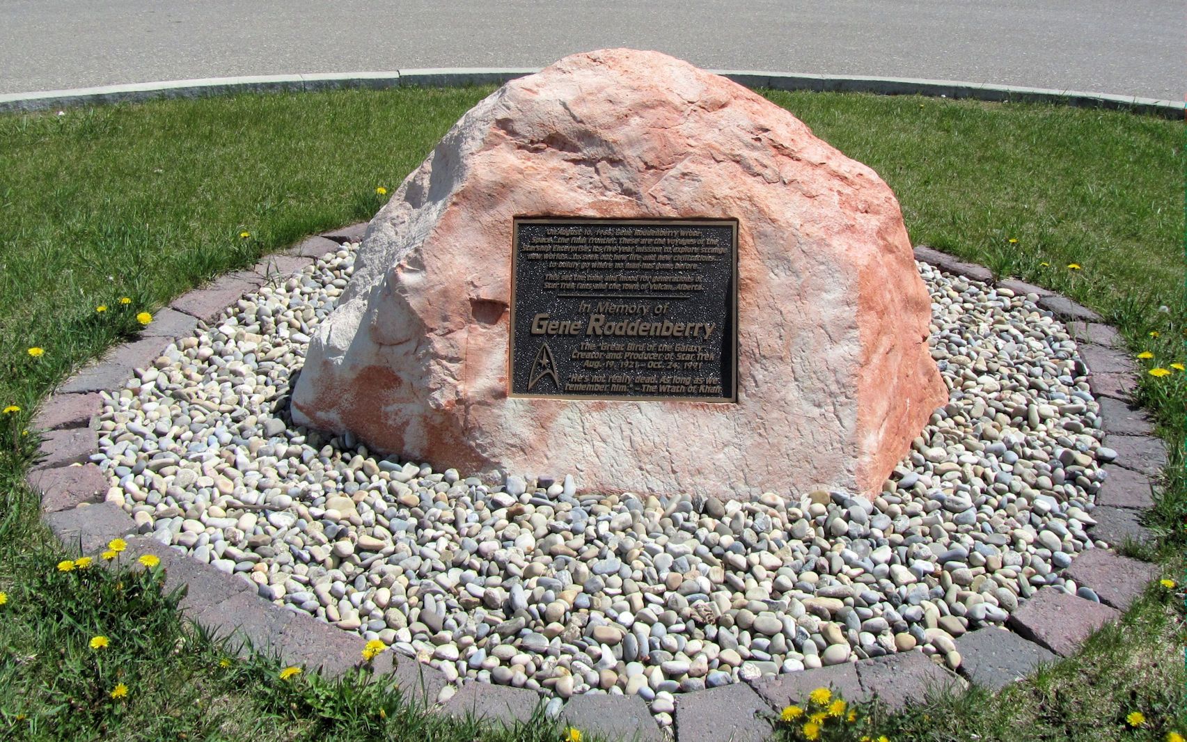 Gene Roddenbury rock Vulcan Alberta Canada